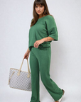 Cheesecloth Pattern Top and Trouser Co-ord Set - Toi ‘n’ Moi Ltd
