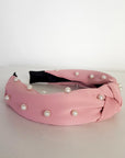 Faux Pearl Tie Knot Hairband