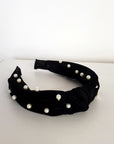 Faux Pearl Tie Knot Hairband