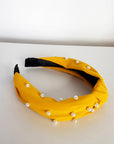 Faux Pearl Tie Knot Hairband