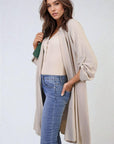 Open Front Knitted Long Cardigan - Toi ‘n’ Moi Ltd