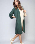Open Front Knitted Long Cardigan - Toi ‘n’ Moi Ltd