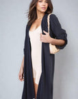 Open Front Knitted Long Cardigan - Toi ‘n’ Moi Ltd