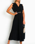 Pleated Maxi Dress