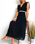 Pleated Maxi Dress