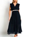 Pleated Maxi Dress