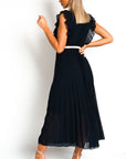 Pleated Maxi Dress