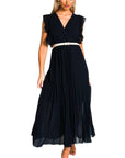 Pleated Maxi Dress