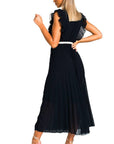 Pleated Maxi Dress
