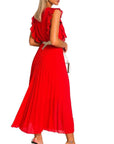 Pleated Maxi Dress