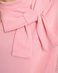 Long Sleeve Bow Detail Jumper - Toi ‘n’ Moi Ltd
