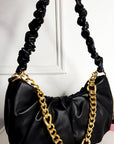Shoulder Bag with Chain Detail