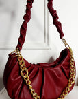Shoulder Bag with Chain Detail