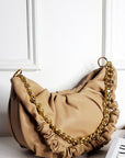 Shoulder Bag with Chain Detail