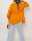 Button Down Long Sleeve Oversized Shirt - Toi ‘n’ Moi Ltd