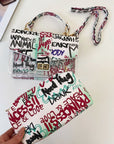Graffiti Print Handbag