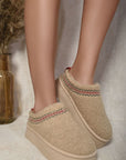 Ankle Cozy Plush Lining Thick Sole Fluffy Slippers - Toi ‘n’ Moi Ltd