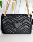 Faux Leather Chain Strap Shoulder Bag