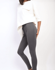 Stretchy Wide Waistband Second Skin Leggings - Toi โnโ Moi Ltd