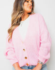 V-Neck Button Down Knitted Cardigan - Toi ‘n’ Moi Ltd
