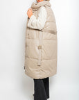 Belted Long Puffer Gilet - Toi ‘n’ Moi Ltd