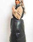 Belted Long Puffer Gilet - Toi ‘n’ Moi Ltd