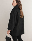 Cowl Neck Oversized Cape Jacket