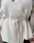 Wrap Tie Belt Knitted Cardigan