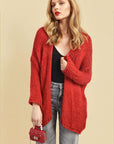 Chunky Long Sleeve Knitted Cardigan - Toi ‘n’ Moi Ltd