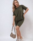 Loose Fit Top and Biker Shorts Co-ord Set - Toi ‘n’ Moi Ltd