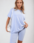 Loose Fit Top and Biker Shorts Co-ord Set - Toi ‘n’ Moi Ltd