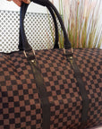 Checked Print Overnight Bag - Toi ‘n’ Moi Ltd