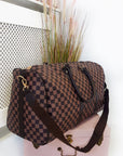 Checked Print Overnight Bag - Toi ‘n’ Moi Ltd