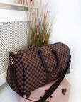 Checked Print Overnight Bag - Toi ‘n’ Moi Ltd