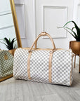 Checked Print Overnight Bag - Toi ‘n’ Moi Ltd