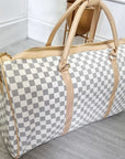 Checked Print Overnight Bag - Toi ‘n’ Moi Ltd