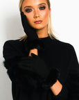 Faux Suede Fluffy Gloves