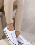 Platform Low Top Lace Up Trainers