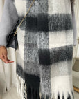 Striped Soft Comfortable Oversized Chunky Scarf