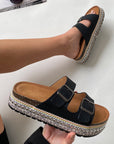 Embellished Buckle Sandals