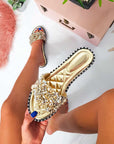 Embellished Open Toe Sandals