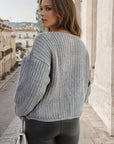 Chunky Cable Button Knit Cardigan - Toi ‘n’ Moi Ltd
