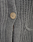 Chunky Cable Button Knit Cardigan - Toi ‘n’ Moi Ltd