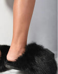 Fluffy Faux Fur Slippers