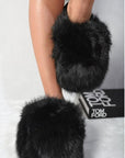 Fluffy Faux Fur Slippers