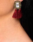Jewelled Tassel Earrings