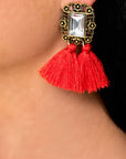 Jewelled Tassel Earrings