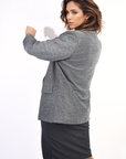 Oversized Glitter Blazer Jacket