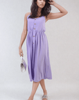 Button Front Strappy Midi Dress - Toi ‘n’ Moi Ltd