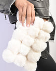 Cross Body Pom Pom Handbag